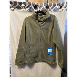 NWT Columbia Benton Springs Full Zip Jacket Womans Size Large Green